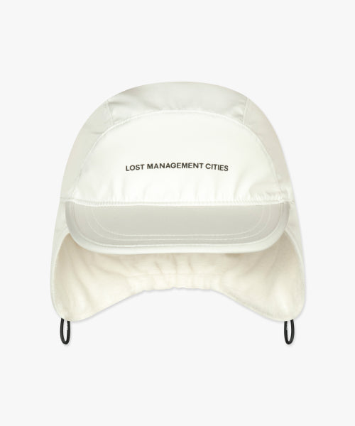 FLEECE EARFLAP CAP ivory