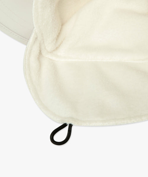 FLEECE EARFLAP CAP ivory
