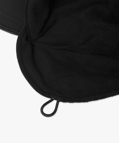 FLEECE EARFLAP CAP black