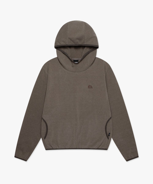WM CIRCLE LOGO FLEECE HOODIE brown
