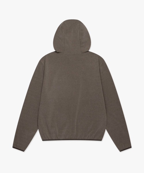 WM CIRCLE LOGO FLEECE HOODIE brown