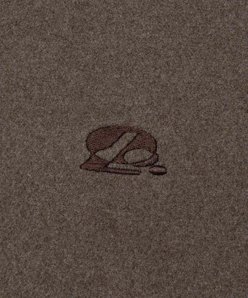 WM CIRCLE LOGO FLEECE HOODIE brown