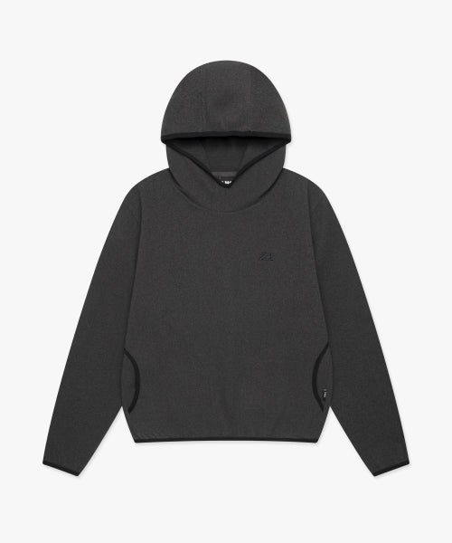 WM CIRCLE LOGO FLEECE HOODIE charcoal
