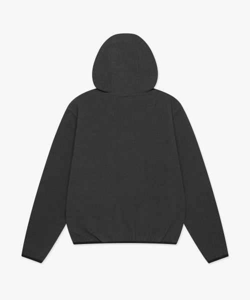 WM CIRCLE LOGO FLEECE HOODIE charcoal