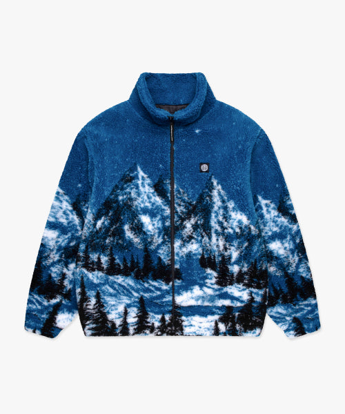 LMC SNOW VILLAGE BOA FLEECE JACKET blue
