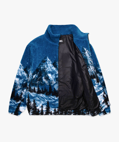 LMC SNOW VILLAGE BOA FLEECE JACKET blue