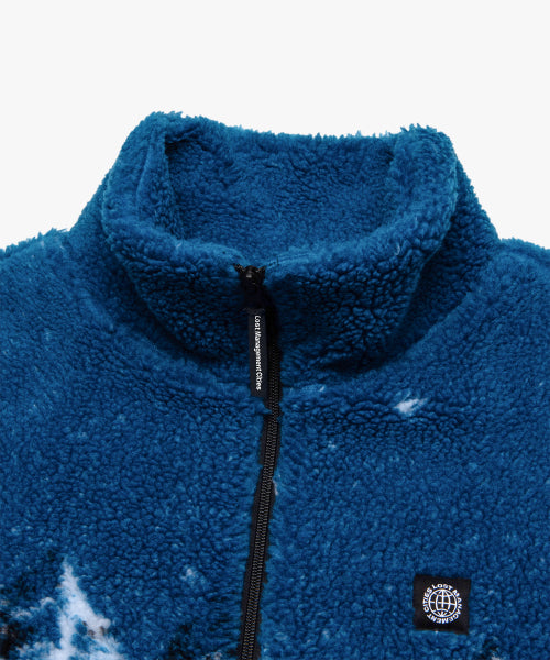 LMC SNOW VILLAGE BOA FLEECE JACKET blue