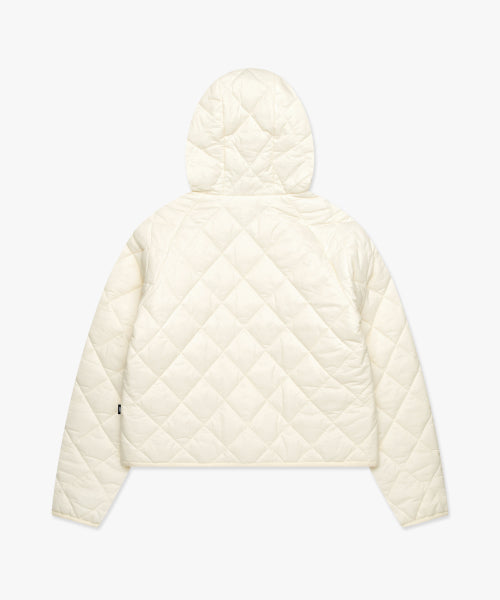 WM OG QUILTED HOODIE JACKET ivory