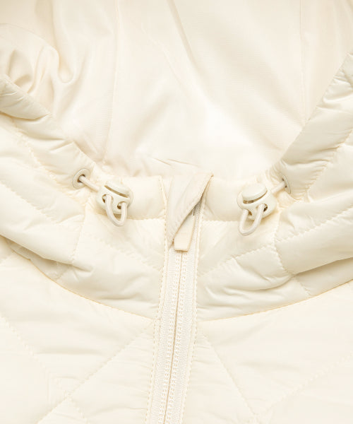 WM OG QUILTED HOODIE JACKET ivory