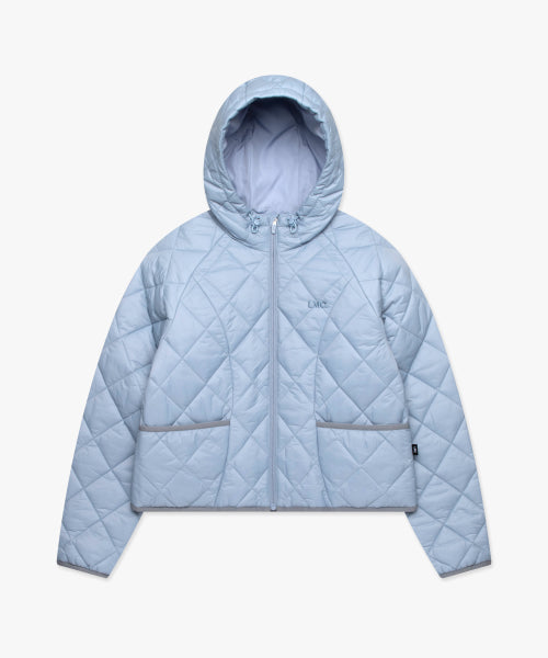 WM OG QUILTED HOODIE JACKET ash blue