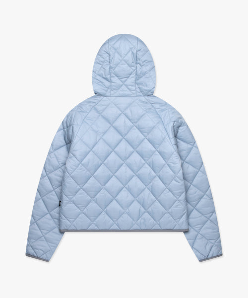 WM OG QUILTED HOODIE JACKET ash blue