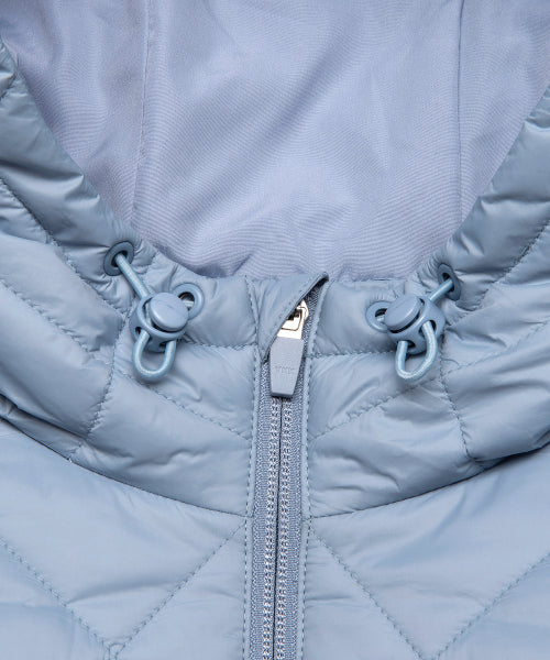 WM OG QUILTED HOODIE JACKET ash blue