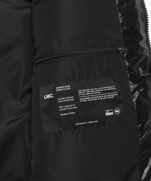 OG GLOSSY PUFFER DUCK DOWN VEST black