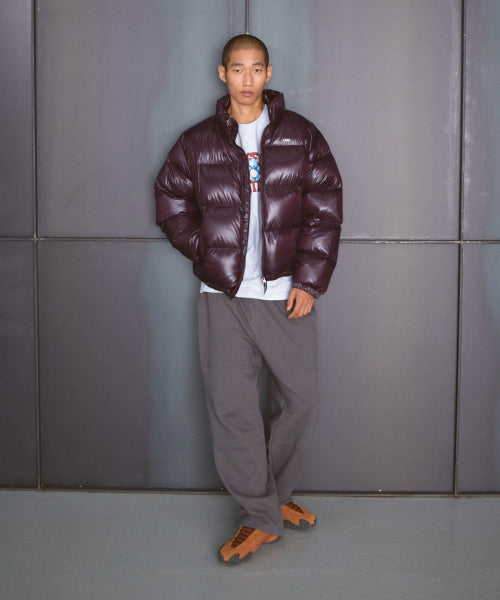 OG GLOSSY PUFFER DUCK DOWN PARKA blue