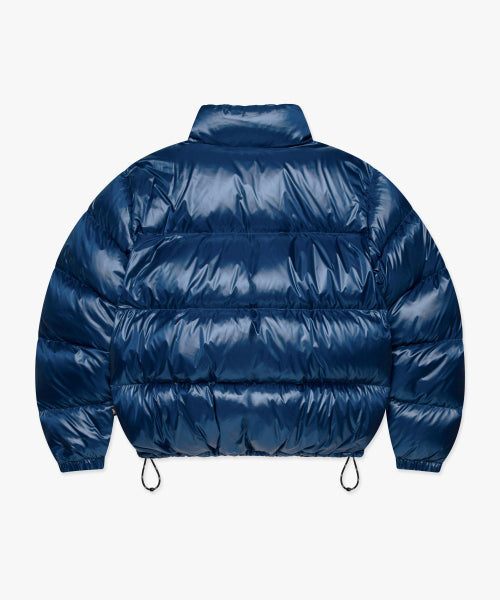 OG GLOSSY PUFFER DUCK DOWN PARKA blue