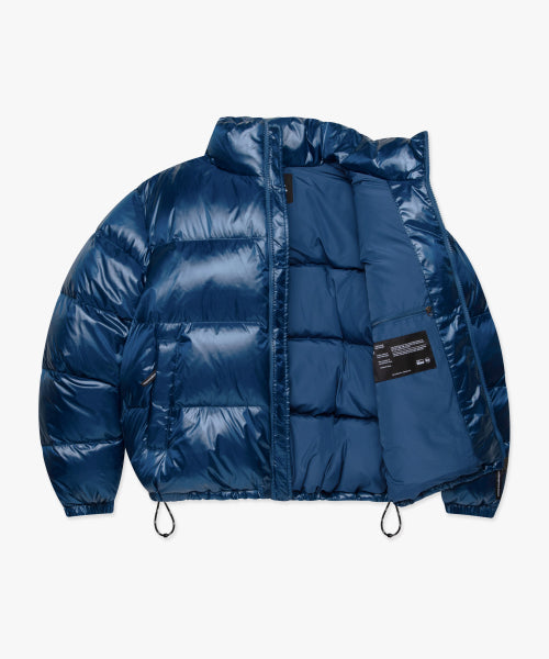 OG GLOSSY PUFFER DUCK DOWN PARKA blue