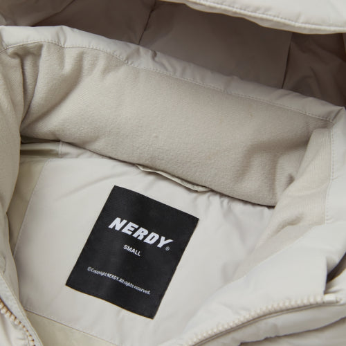 Solid Long Down Jacket Warm Gray