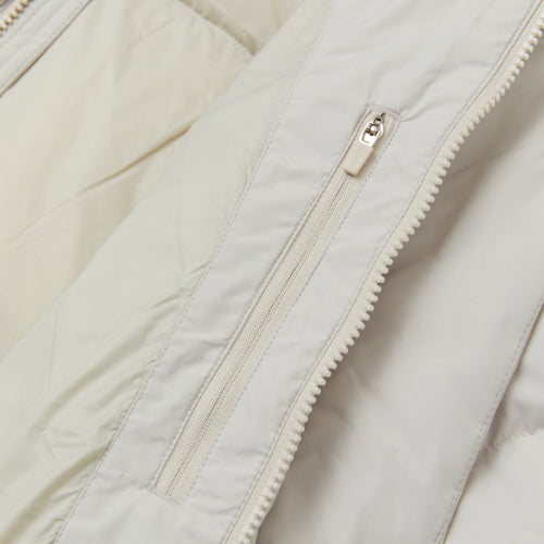 Solid Long Down Jacket Warm Gray