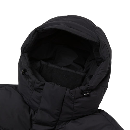 Solid Long-Down Jacket Black