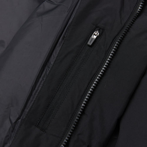 Solid Long-Down Jacket Black
