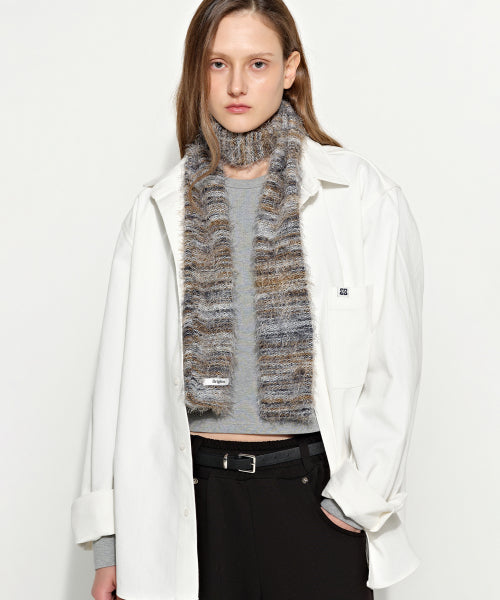 Mixed White Scarf