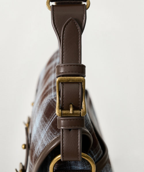 Classic Check Shoulder Bag Blue