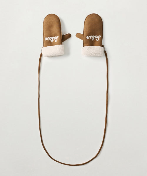 Shearling Gloves Brown
