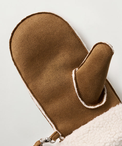 Shearling Gloves Brown