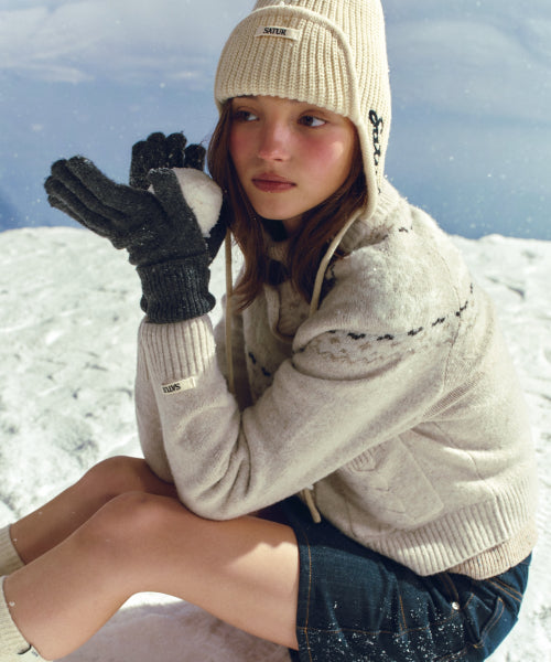 Verona Knit Gloves Charcoal