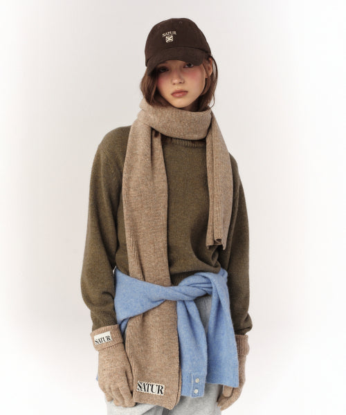 Verona Knit Gloves Beige