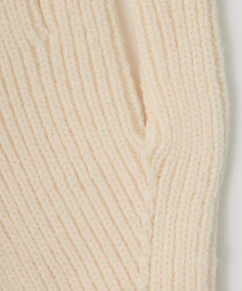 Classic Knit Gloves Cream
