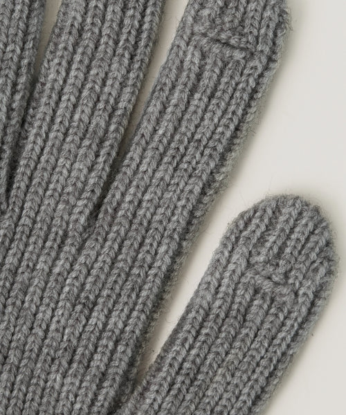 Classic Knit Gloves Gray