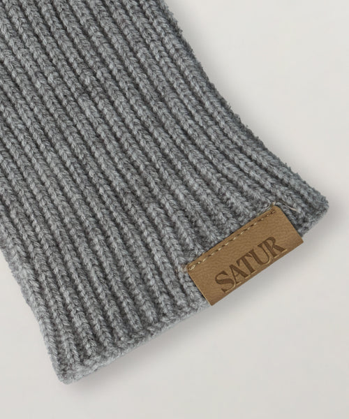 Classic Knit Gloves Gray