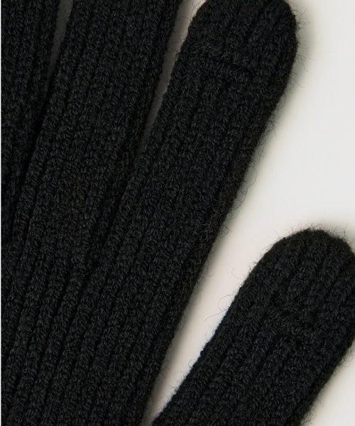 Classic Knit Gloves Black