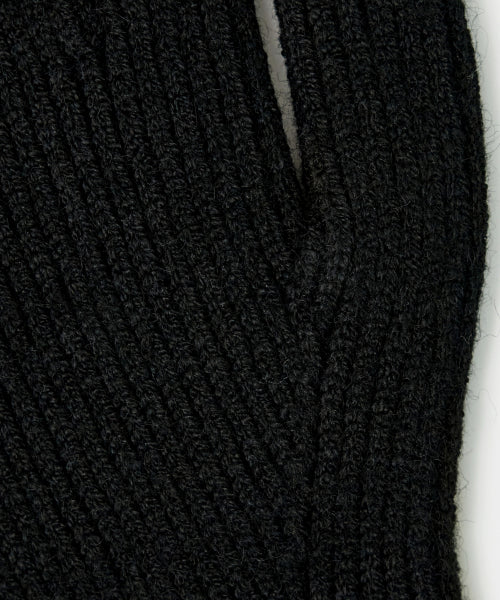 Classic Knit Gloves Black