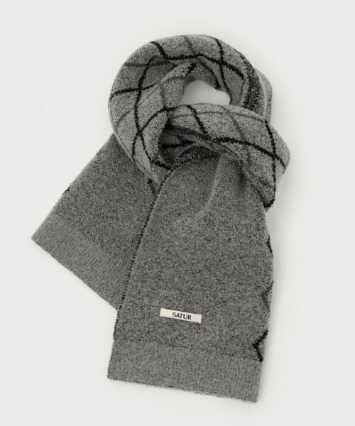 Argyle Muffler Charcoal