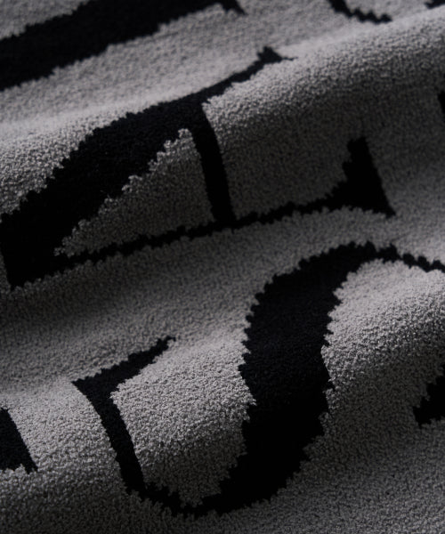 Logo Jacquard Muffler Black