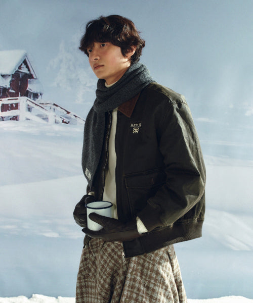 Verona Knit Muffler Charcoal