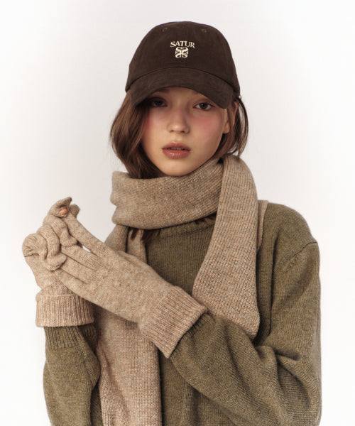 Verona Knit Muffler Beige