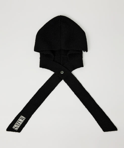 (W) Knit Balaclava Black