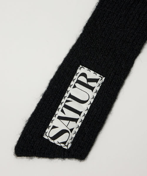 (W) Knit Balaclava Black