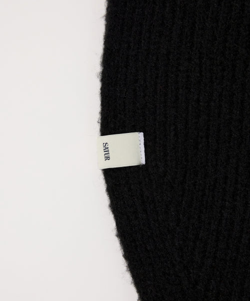 (W) Knit Balaclava Black