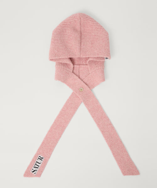 (W) Knit Balaclava Light Pink