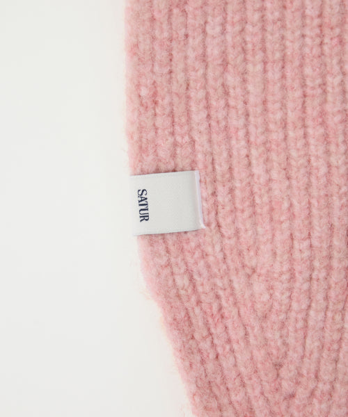 (W) Knit Balaclava Light Pink