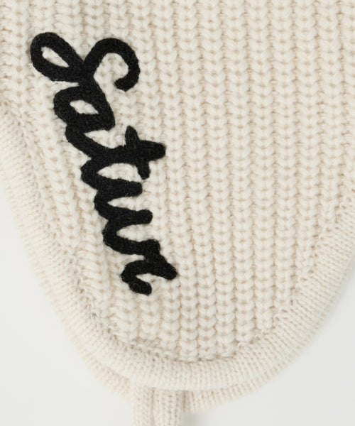 Earmuff Knit Beanie Cream
