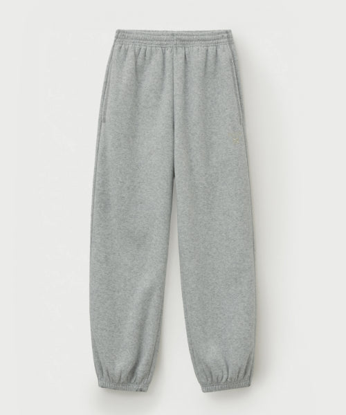 (W) Teo Brushed Fleece Jogger Pants Melange Gray