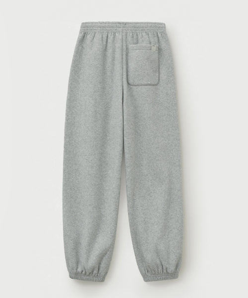 (W) Teo Brushed Fleece Jogger Pants Melange Gray