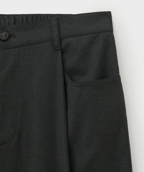 Classic One Tuck Easy Pants Charcoal