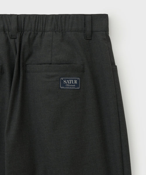 Classic One Tuck Easy Pants Charcoal