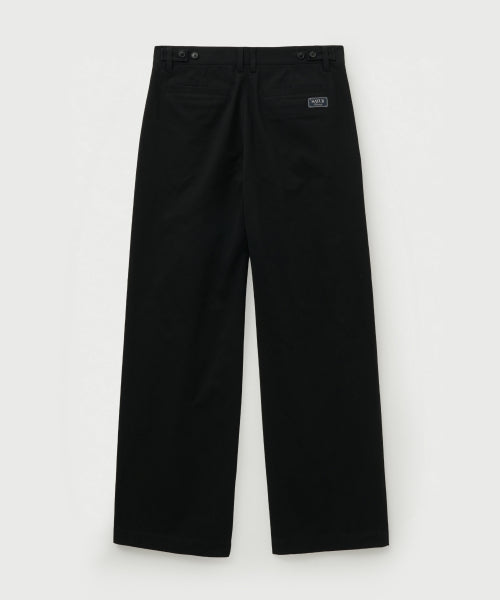 Relaxed Cotton Chino Pants Black